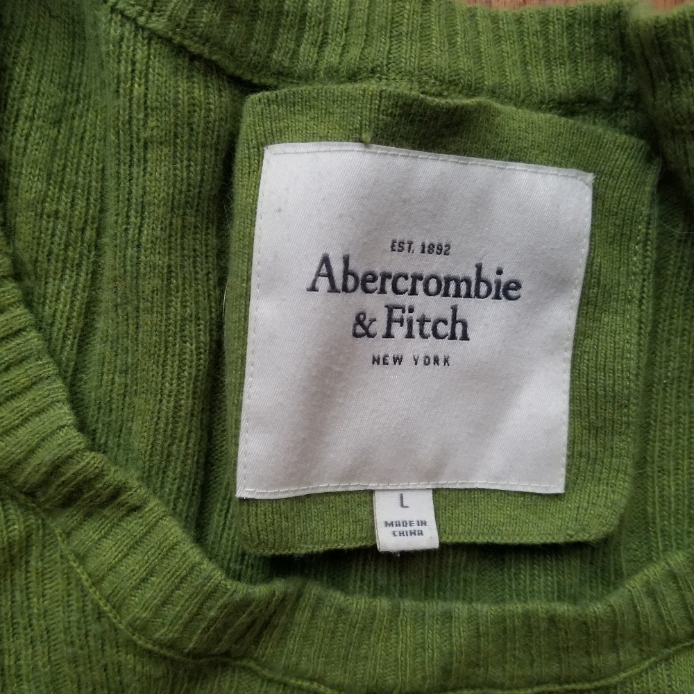 Abercrombie Green Crew Neck Sweater
